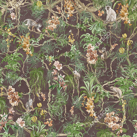 Панно Affresco Wallpaper Part 1 Monkeys AF959-COL4
