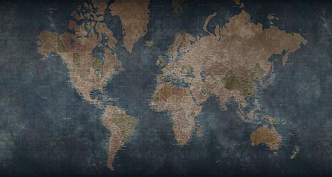 Обои виниловые Factura World Map 6 V коллекции 2022