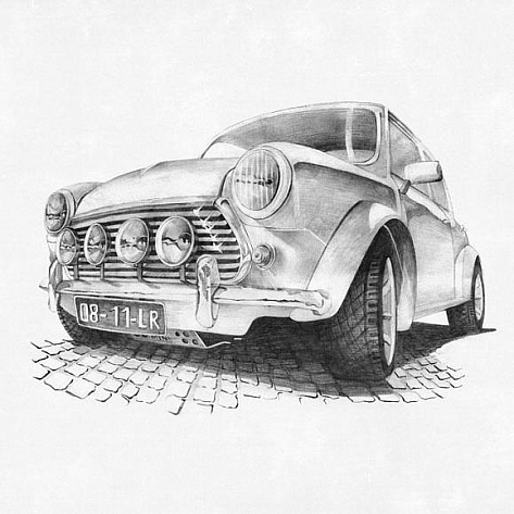 Обои текстильные Factura Mini Cooper 1 T коллекции Kids