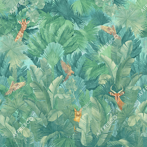 Панно Affresco Wallpaper Part 1 Giraffe AF961-COL4