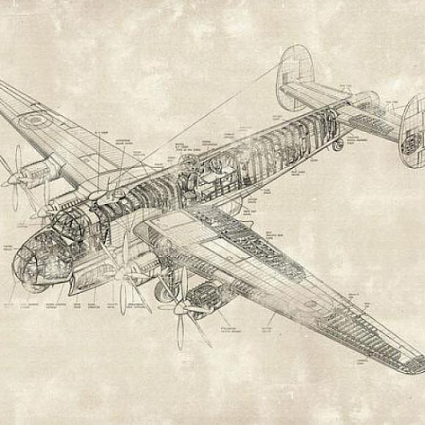 Обои текстильные Factura Drawing Plane 2 T коллекции Kids