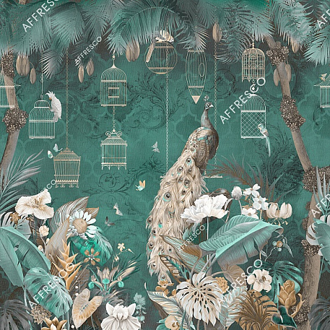 Панно Affresco Wallpaper Part 2 Peacock AB130-COL6