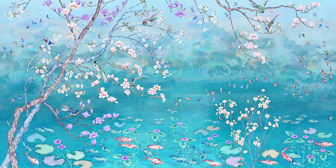 Панно Affresco Wallpaper Part 2 Chinese Motif AB121-COL2 2x4,02 м