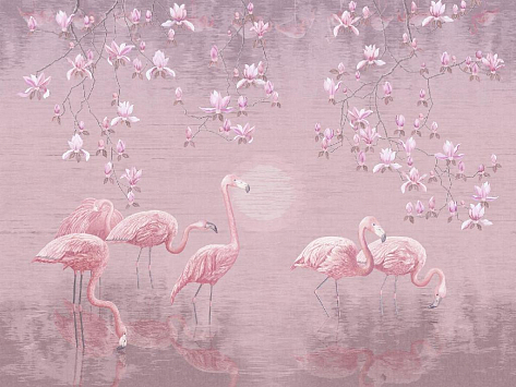 Панно Affresco Wallpaper Part 1 Flamingo AB134-COL5