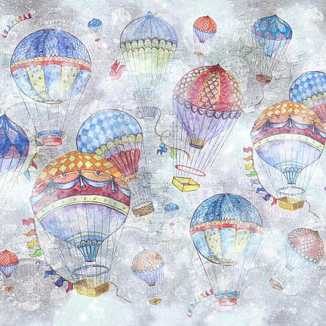 Обои виниловые Factura Balloons 1 V коллекции Kids