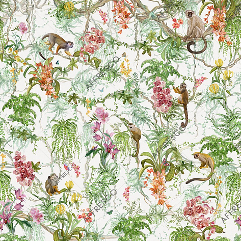 Панно Affresco Wallpaper Part 1 Monkeys AF959-COL2