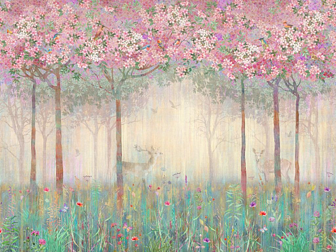 Панно Affresco Wallpaper Part 2 Spring Forest AB49-COL1