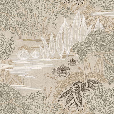Обои Casamance 75680100 коллекции Square Jasmin