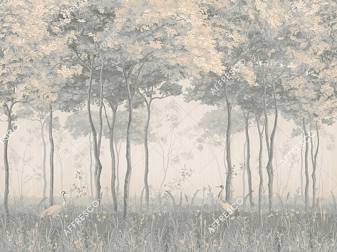 Панно Affresco Wallpaper Part 1 Forest Glade AF951-COL6