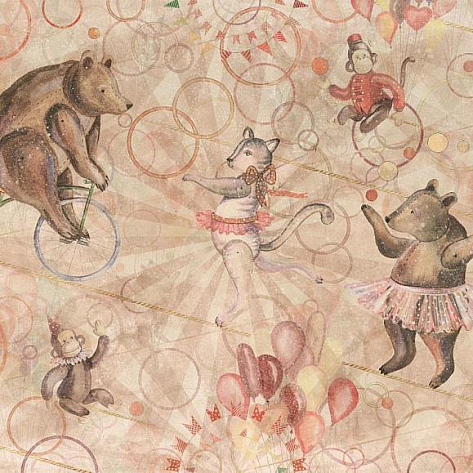 Обои текстильные Factura Circus 1 T коллекции Kids