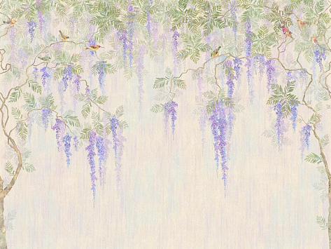 Панно Affresco Wallpaper Part 2 Wisteria in Bloom AB53-COL2